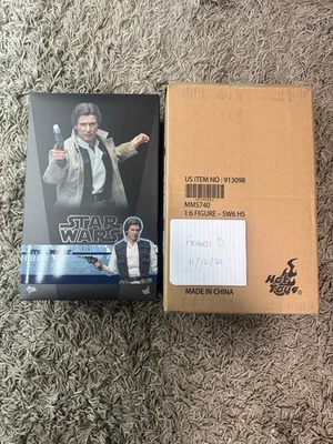 Hot Toys Han Solo Star Wars ROTJ  1/6 Action Figure MMS740 Return Of The Jedi - Image 1 of 2