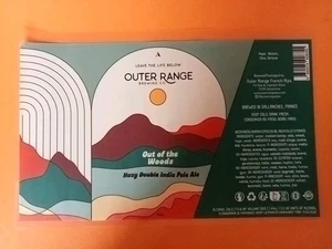 Etikett. Can'Alu: Out of the Woods - Br. OUTER RANGE Brewing Co / FRANKREICH - Bild 1 von 1