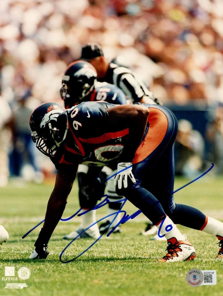 Foto 8x10 Beckett 50371 autografiada/firmada por Neil Smith de los Denver Broncos Foto 1 de 1
