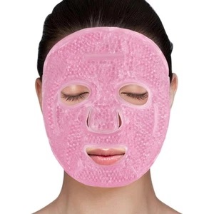 Face Ice Pack, Reusable Ice Face Mask, Gel Bead Cold Face Eye Mask, Hot Cold ... - Picture 1 of 7
