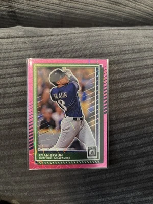 Donruss Optic Ryan 2025 marrón rosa geométrico Prizm/79 Foto 1 de 4
