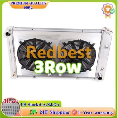 3Row Radiator Fan For 1974-1981 Pontiac Firebird Esprit 4.3L 5.0L 5.7L 6.6L 7.5L - Image 1 of 4