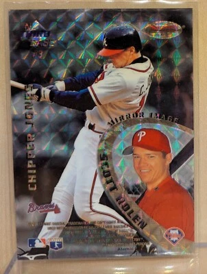 Bowman's Best Mirror Image Atomic Refractor #3 1996 Boggs Rolen Chipper Jones Foto 1 de 2