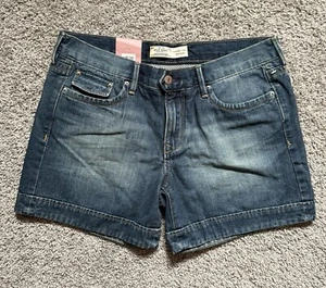 Old Navy The Flirt Mid-Rise Denim Shorts Size 10(31X5) 9” Rise Cuffed - Picture 1 of 8