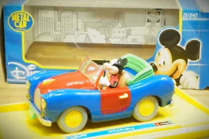 1:24 Burago 23002 Disney Collection Mickey's 113 Topolino modellino in metallo nuovo imballo originale - Foto 1 di 10