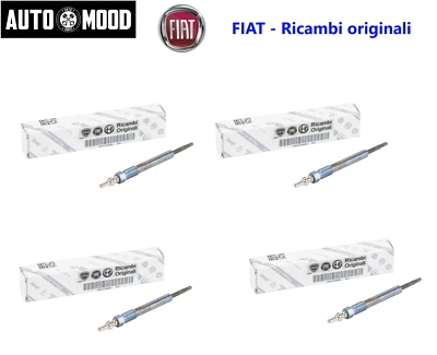 KIT 4 CANDELETTE ORIGINALI FIAT 500 500L 500X PANDA TIPO 1.3 MULTIJET EURO 6 - Immagine 1 di 3