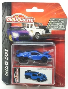 Majorette Deluxe Bugatti Chiron Pur Sport dunkelblau 1:65 (3") Paket mit Box - Bild 1 von 5
