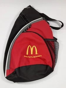 Bolso de Hombro McDonald's Promo Empleado Negro y Rojo Groens Familia  - Imagen 1 de 6