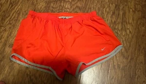 Women's NIKE  Lined TEMPO Running SHORTS  Medium Orange/Red - Picture 1 of 6