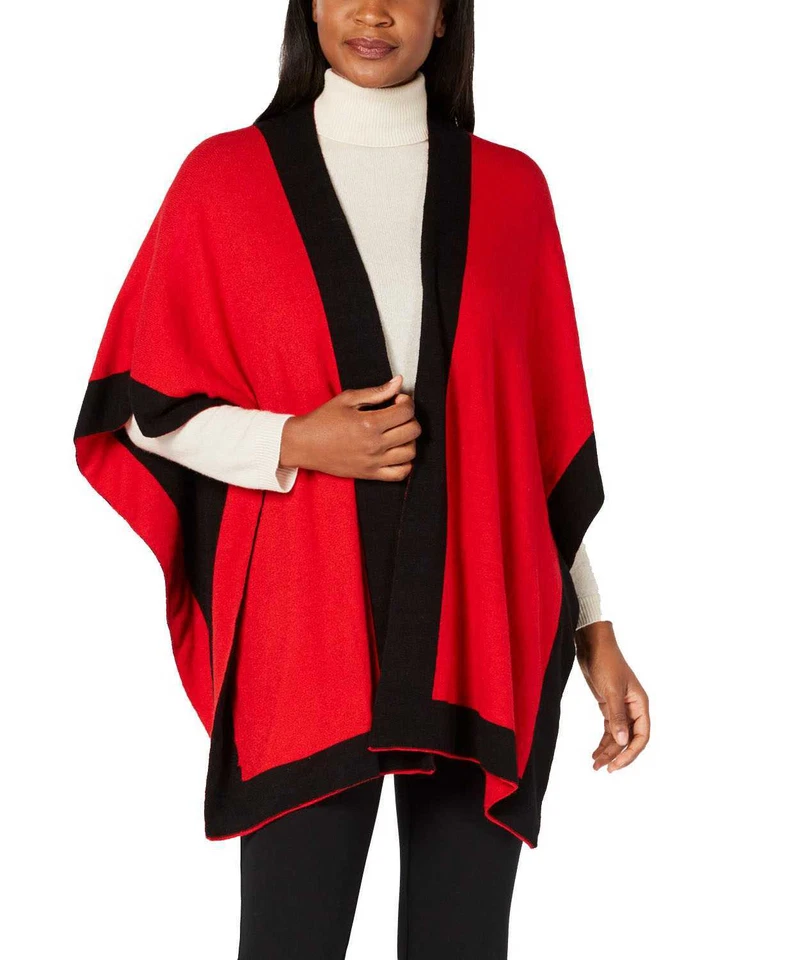 Charter Club Solid Knit Reversible Poncho - Image 1 of 1