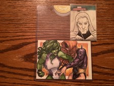 2013 Rittenhouse Marvels Greatest Battles 6 Case Dealer Incentive Sketch Hetrick