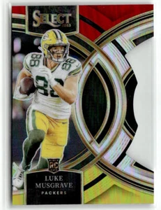 Troquelados Luke Musgrave 2023 Panini Select #166 Prizms rojos y amarillos - Imagen 1 de 2