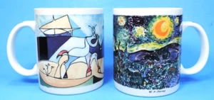 2 TAZAS CHALEUR MASTERS COLL (1 PICASSO ALEGRÍA DE LA VIDA) Y (1 NOCHE ESTRELLADA VAN GOGH) - Imagen 1 de 5