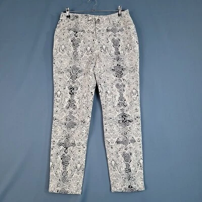 Boston Proper Women's Metallic Snakeskin Faux Suede Skinny Pants Tan Size 8 - Image 1 of 4