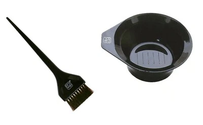 Cepillo de tinte prensado grande negro Pro Tip y tazón de tinte Foto 1 de 3