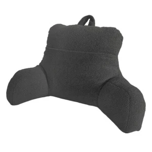 Reading Lumbar Seat Cushion Teddy Fleece Back Rest Support Wedge Pillow For Bed - Picture 1 of 13