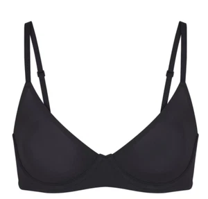 Skims Fits Everybody Scoop Plunge Bra, Onyx, 32B - Picture 1 of 4