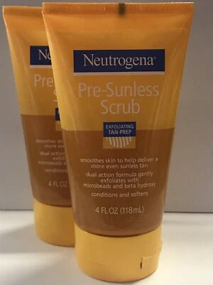 Neutrogena Pre-Sunless Scrub Exfoliating Tan Prep, 4 FL. OZ. - Pack of 2 - Image 1 of 2