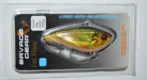 okuma savage gear fat vibes 2" 51mm 7/20oz golden shiner rattle trap - Picture 1 of 3
