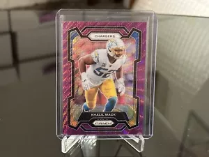 2023 Panini Prizm Football #160 Khalil Mack Purple Wave 30/99 - Picture 1 of 5