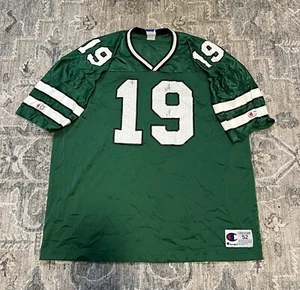 Vintage New York Jets Keyshawn Johnson 19 Throwback Green Champion Jersey Sz 52 - Picture 1 of 6