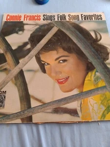 Connie Francis Sings Folk Song Favorites LP E3969 Vinyl Record - Picture 1 of 2