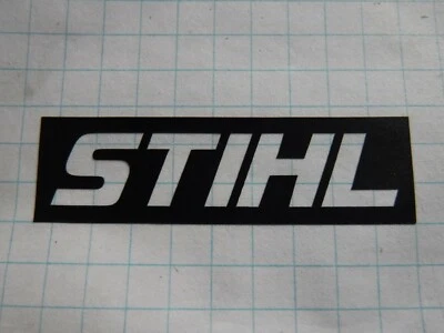 STIHL Vollfarbiger BKGND KUNDENSPEZIFISCHER MOTORSÄGE SCHRIFTZUG AUFKLEBER STICKER +/- 3/4" x 2-1/2" - Bild 1 von 4