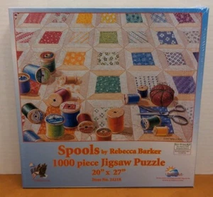 SUNSOUT SPOOLS PUZZLE 1000 PIECE JIGSAW NEW & SEALED - Picture 1 of 2