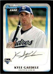 2011 Bowman Draft Prospects Kyle Gaedele #BDPP23 San Diego Padres