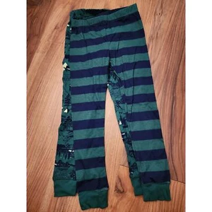 Carters Pajama Pants Set Boys Size 5 2 Pairs Stripe Green Pull On Cotton - Picture 1 of 5
