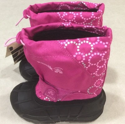 KAMIK KIDS «Icemelt» ребенка ясельного возраста девочки изолированный пурпурный/розовый Snowboots ~ Sz 10 - Изображение 1 из 4