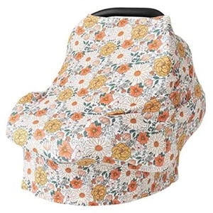 Baby Car Seat Covers- Multi-use Carseat Canopy for Babies, Stretchy Floral - Picture 1 of 7