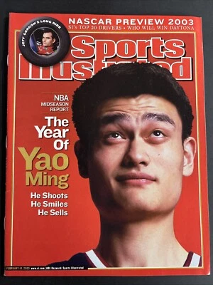 体育画报 2003 年 2 月 10 日姚明火箭队 NBA 报摊 — 第 1/2 张图片