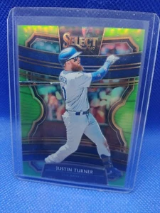 2020 Panini Select Justin Turner #69 Lime Green Prizm 92/99 - Picture 1 of 2