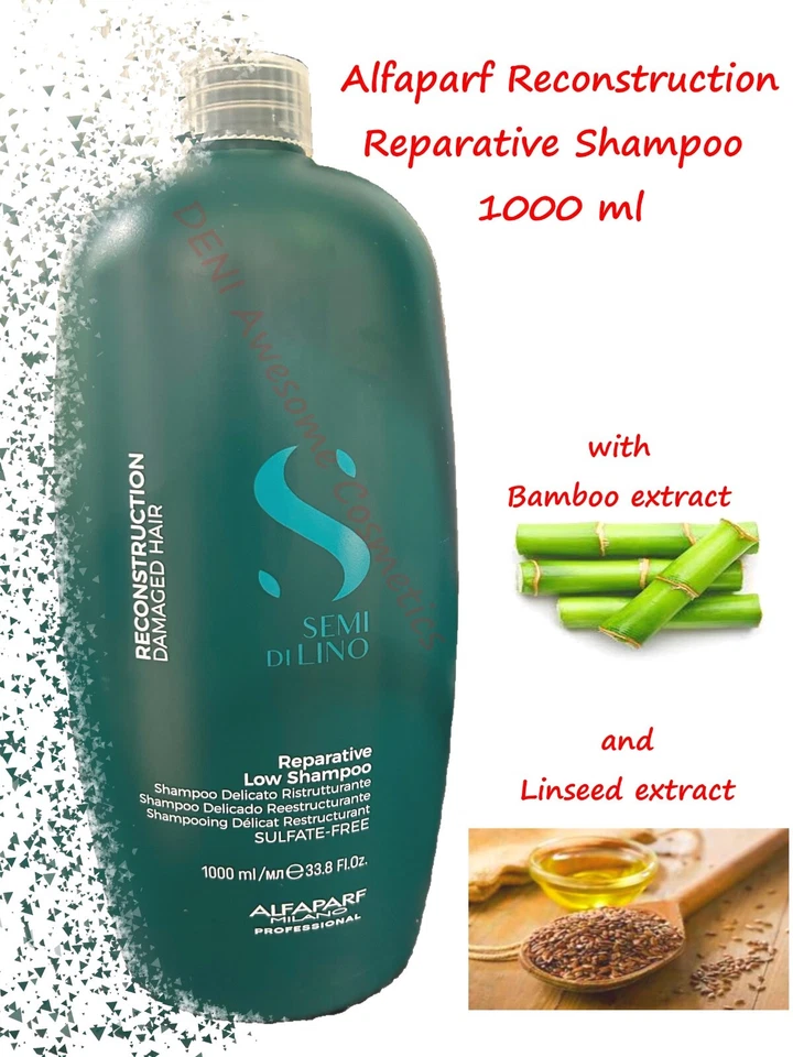 Alfaparf Semi Di Lino Reconstruction Reparative Shampoo For Damaged Hair 1000 ml - Image 1 of 1