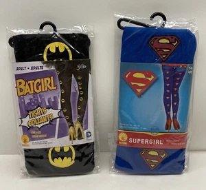 Rubie's DC Comics Supergirl & Batgirl Halloween Tights- OS Fits 90-160 - Picture 1 of 12