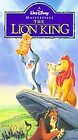 The Lion King Vhs 1995 Walt Disney Masterpiece  Clam Shell Excellent