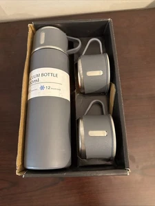 Botella térmica de 500 ml de doble capa de acero inoxidable taza de café de viaje frasco de vacío - Imagen 1 de 2