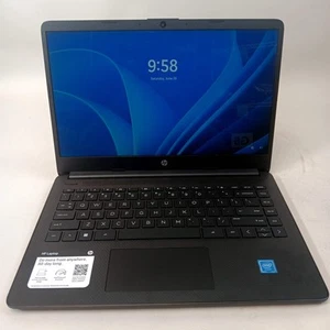 HP Laptop 14-DQ0051DX 14" Celeron N4120 1.1GHz 4GB RAM 64GB SSD - Picture 1 of 8