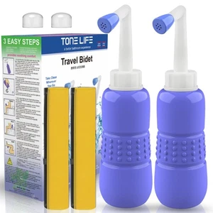 2PCS-Pack Portable Bidet for Toilet - 450ml Travel Bidet - 15oz Handheld Pers... - Picture 1 of 8