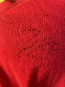 Kansas City Chiefs Tony Gonzalez T Shirt #88 AUTOGRAPHED Mens Size xl - Picture 1 of 5
