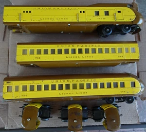 Lionel O Gauge 752W Union Pacific 752E set with 753 and 754 Car - Picture 1 of 8