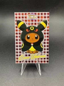 Eevee Umbreon Poncho - Pokémon Lets Go Eevee Card Database (Red Holo Flannel) - Picture 1 of 2