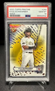 2023 Topps Pristine Baseball - Kyle Schwarber - Gold Refractor - PSA 10 - #289 - Picture 1 of 5
