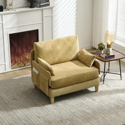 3-в-1 трансформируемый спальный стул спальное место диван кровать с 3 подушками - Изображение 1 из 4