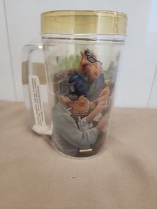 Vtg 1991 Joe Camel Mug Cup tumbler New Sealed Poker Scene - Picture 1 of 9