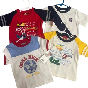 4er Set Paket Ritzel Carters & McKids Jungen 12 Monate T-Shirt Tops - Bild 1 von 15