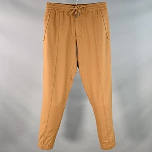 Pantalones informales cónicos ERMENEGILDO ZEGNA talla 30 marrón lana tabaco cachemir seda - Imagen 1 de 3