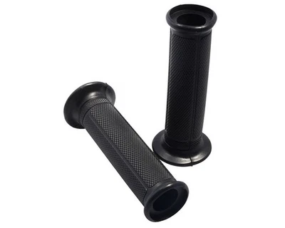 Lenkergriffe Griffgummi Griffe schwarz 22mm Motorrad Roller Quad ATV - Bild 1 von 4