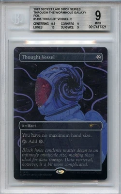 BGS 9+ (w/ subs) MINT Thought Vessel (1495) (Galaxy Foil) Secret Lair MTG Magic - Image 1 of 2